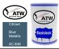 Preview: Citroen, Blue Metallic, AC-646: 500ml Lackdose, von ATW Autoteile West.